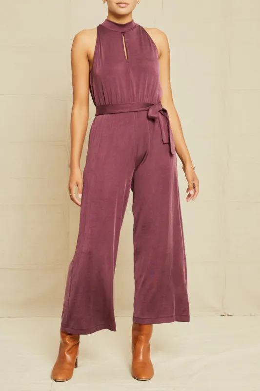 Georgina Tencel Luxe Jumpsuit - Pinot sold by Amour Vert
