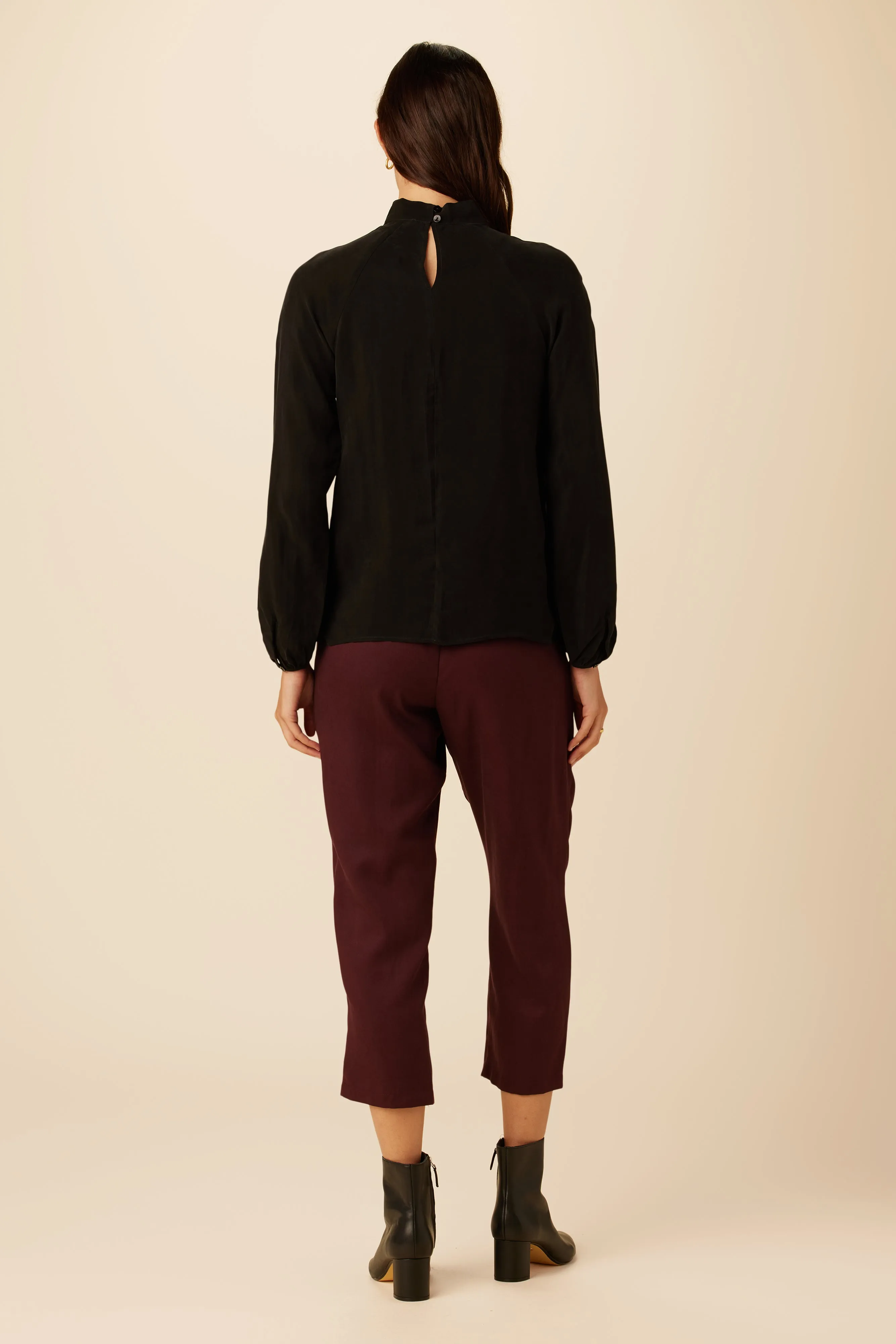 Papillon Cottonseed Cupro Blouse - Black sold by Amour Vert product image thumbnail 4