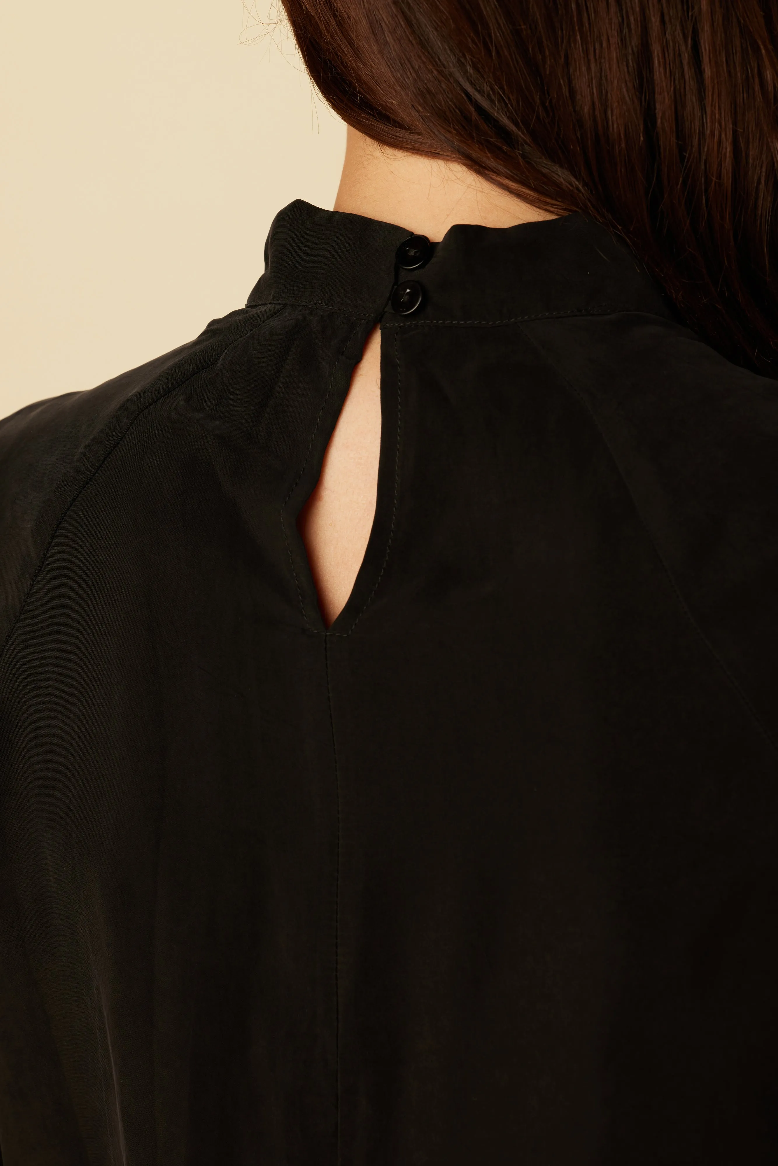 Papillon Cottonseed Cupro Blouse - Black sold by Amour Vert product image thumbnail 3