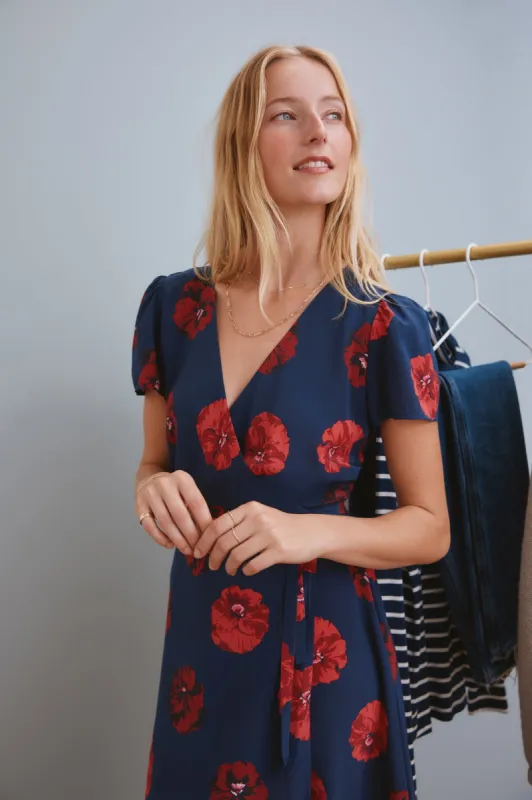 Ellie Washable Silk Dress - Albany Floral sold by Amour Vert