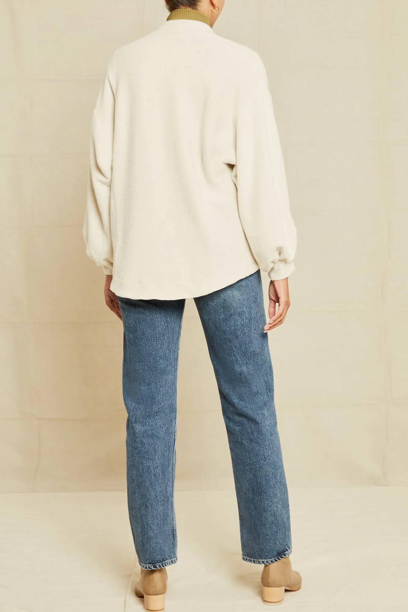 Anna Fleece Cardigan - Oatmeal sold by Amour Vert product image thumbnail 3