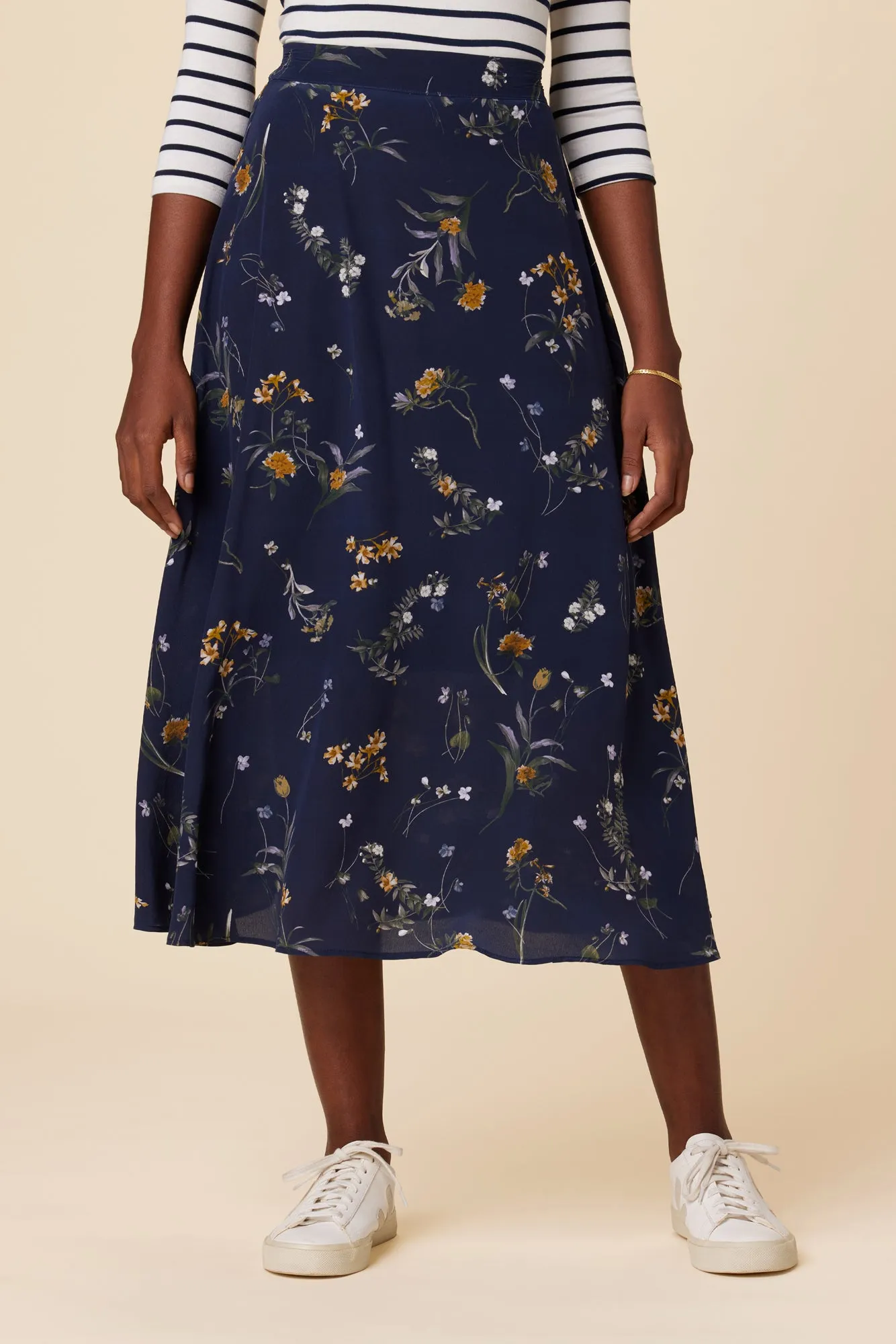 Blaze Washable Silk Skirt - Ana Floral sold by Amour Vert