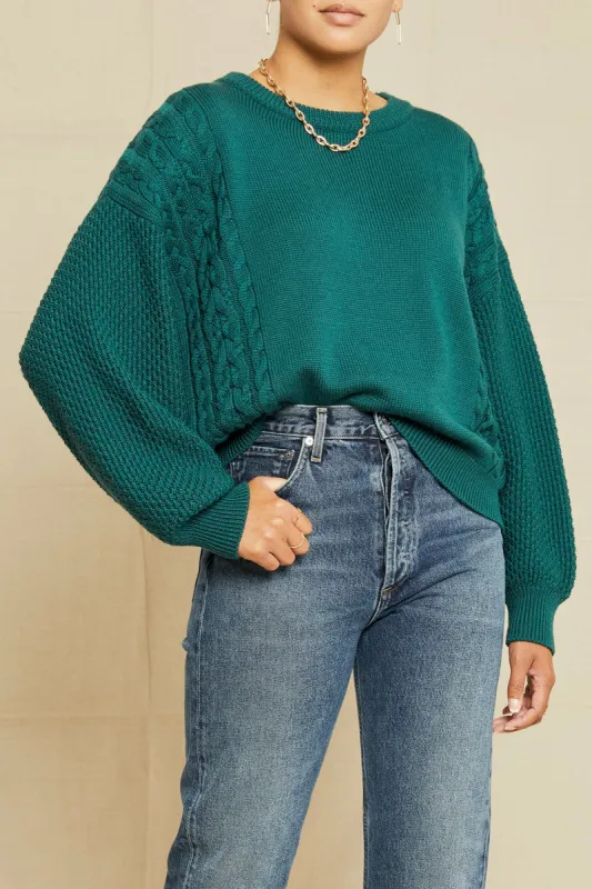 Emilie Wool Sweater - Dark Green sold by Amour Vert