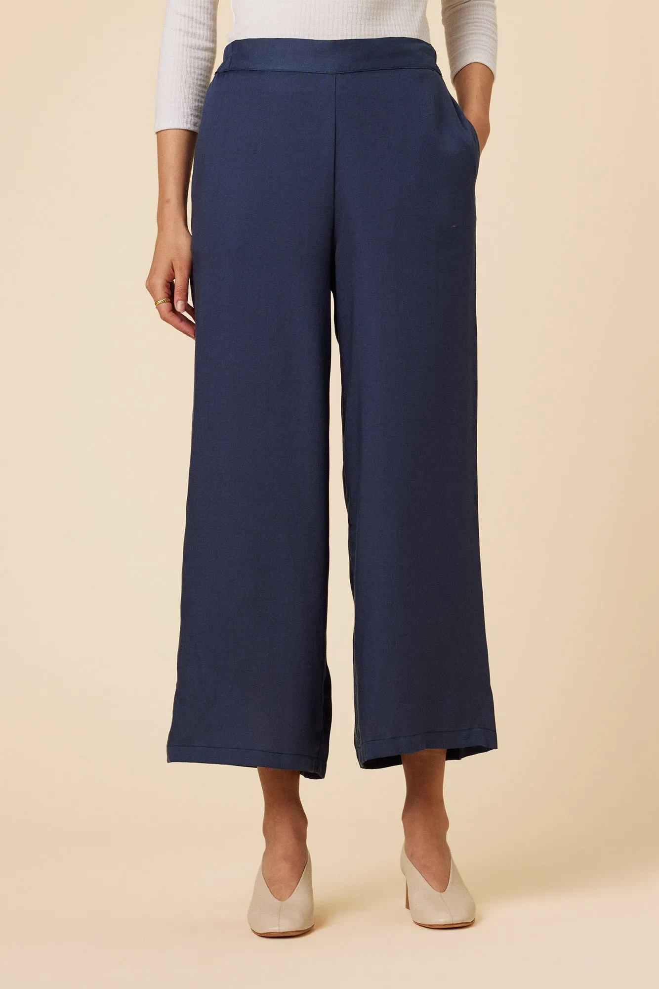 Olivia Tencel Pant - Indigo sold by Amour Vert