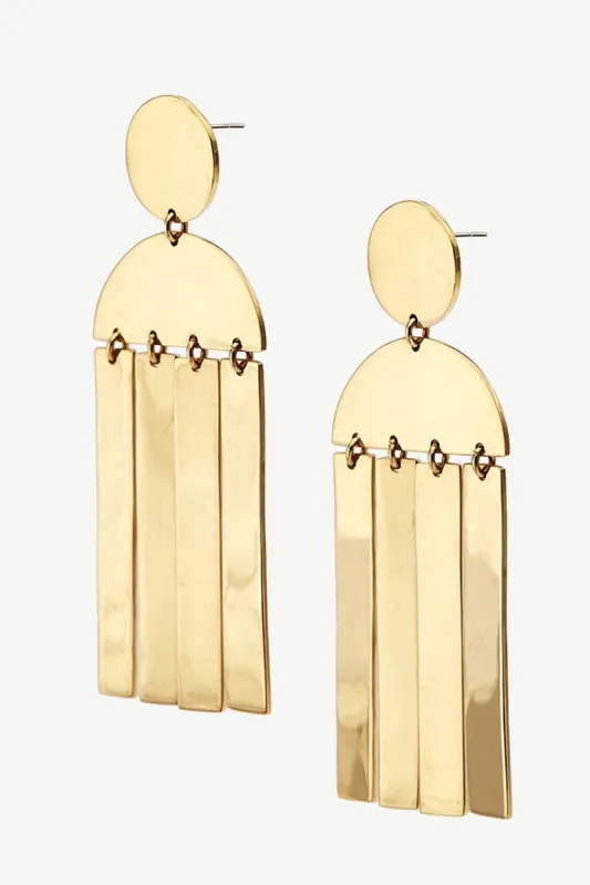 SOKO Maxi Cala Earrings - Gold sold by Amour Vert