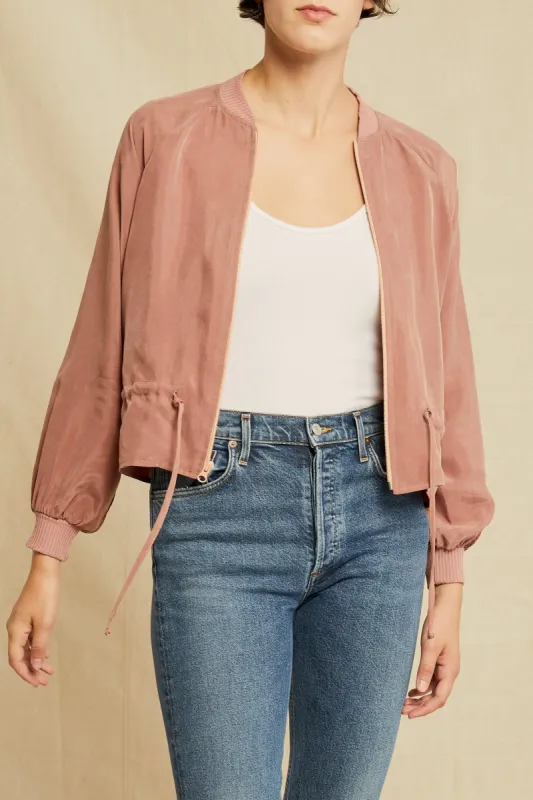 Roux Mixed Cupro Jacket - Quartz sold by Amour Vert