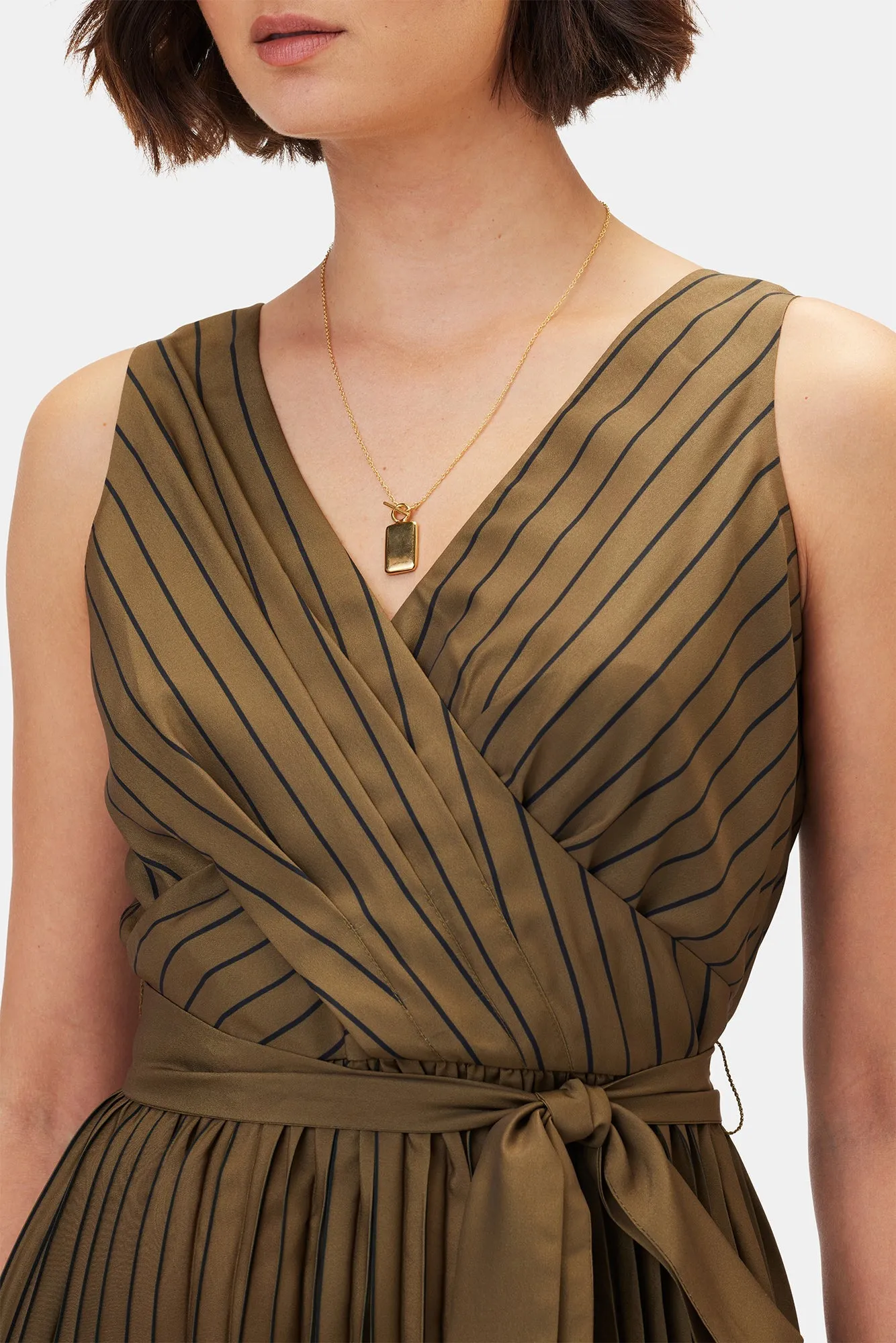 Cambria Dress - Bronzed Olive - ReAmour sold by Amour Vert product image thumbnail 2