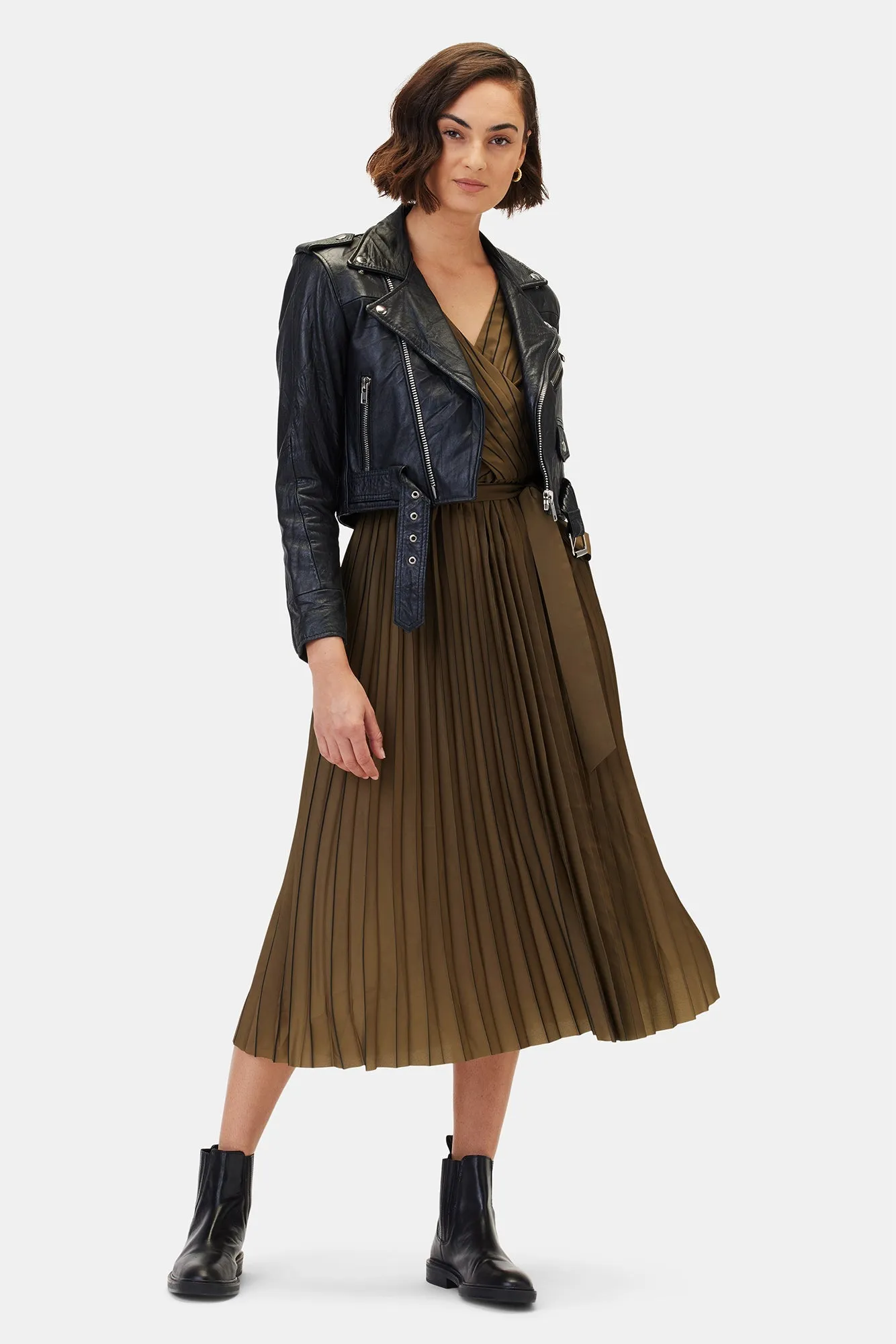 Cambria Dress - Bronzed Olive - ReAmour sold by Amour Vert product image thumbnail 3