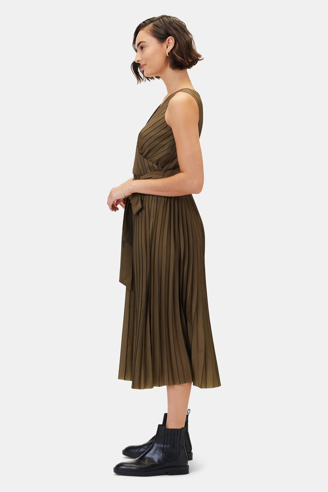 Cambria Dress - Bronzed Olive - ReAmour sold by Amour Vert product image thumbnail 4
