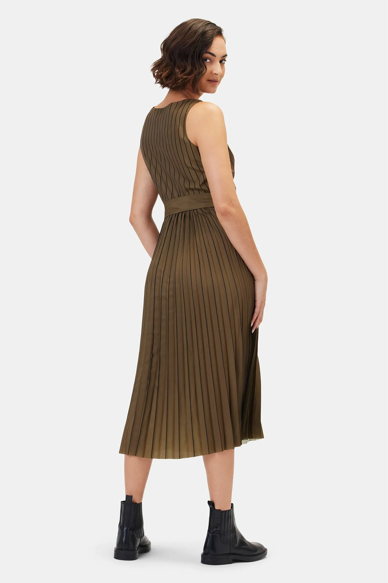 Cambria Dress - Bronzed Olive - ReAmour sold by Amour Vert product image thumbnail 5