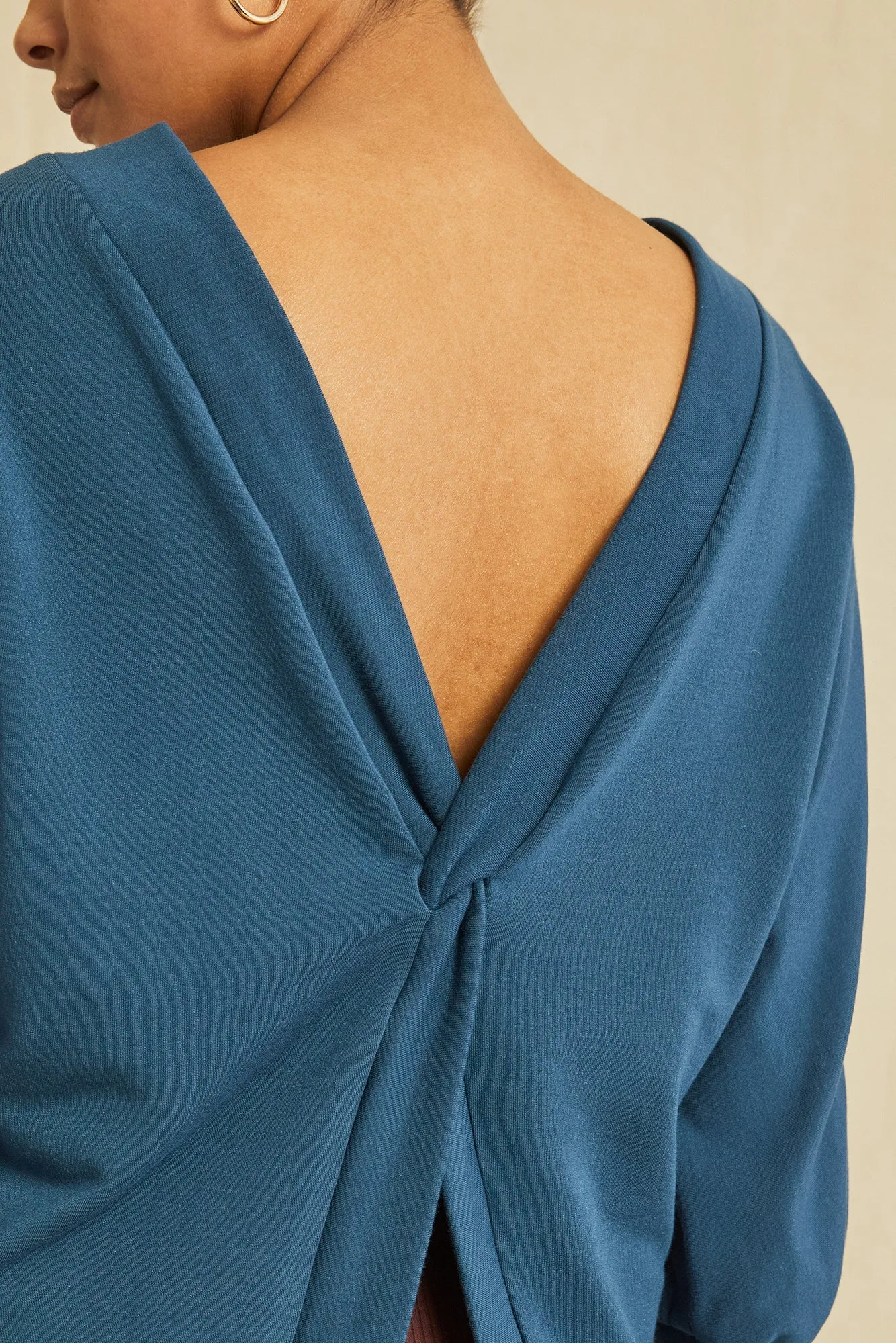 Makenna Luxe Fleece Top - Azure sold by Amour Vert product image thumbnail 3