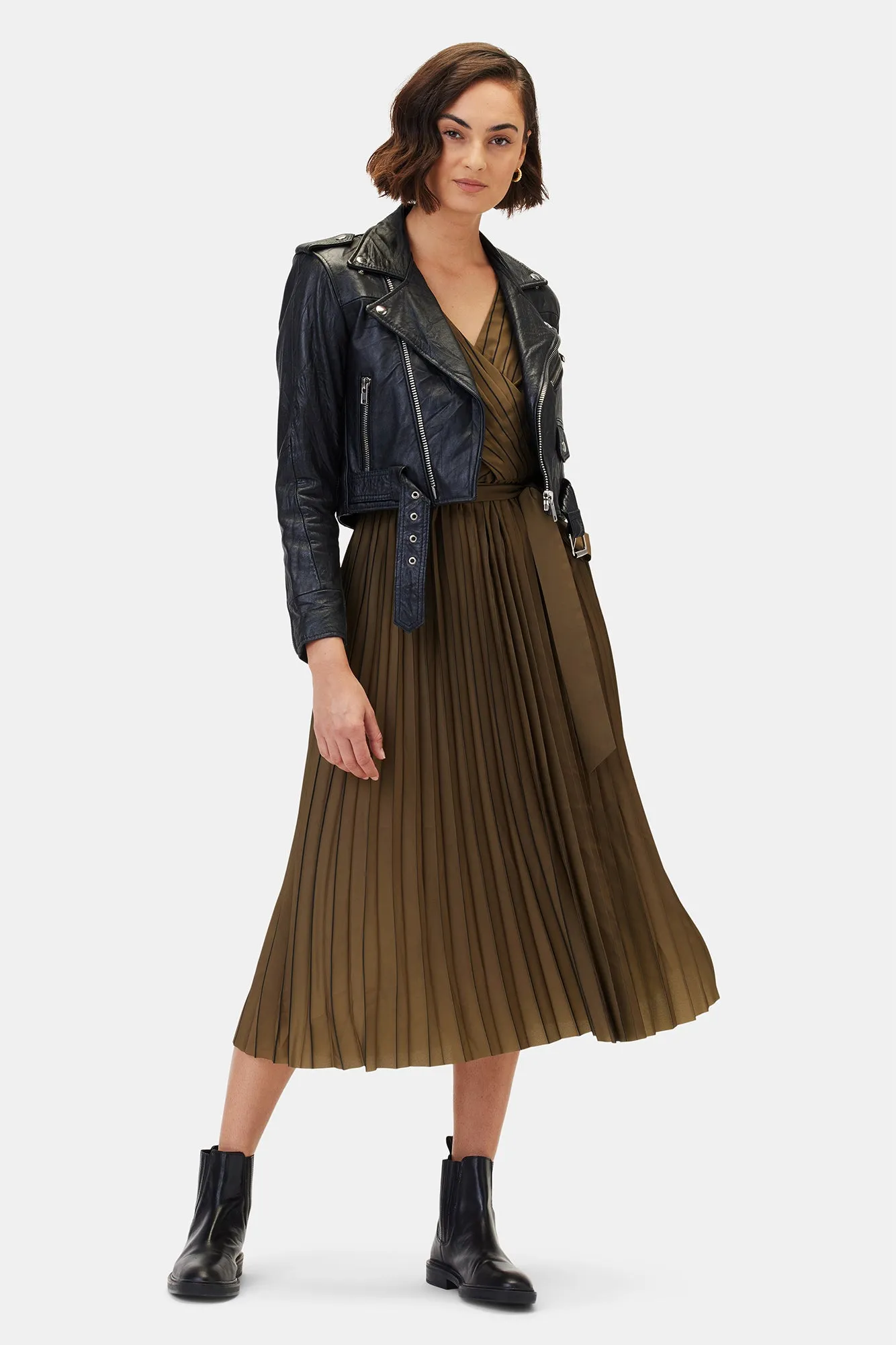 Cambria Dress - Bronzed Olive sold by Amour Vert product image thumbnail 3