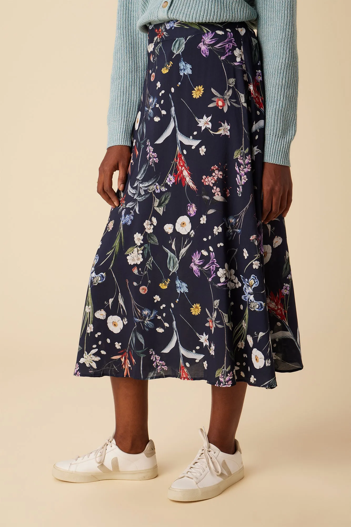 Blaze Ecovero Skirt - Gemini Navy sold by Amour Vert product image thumbnail 3