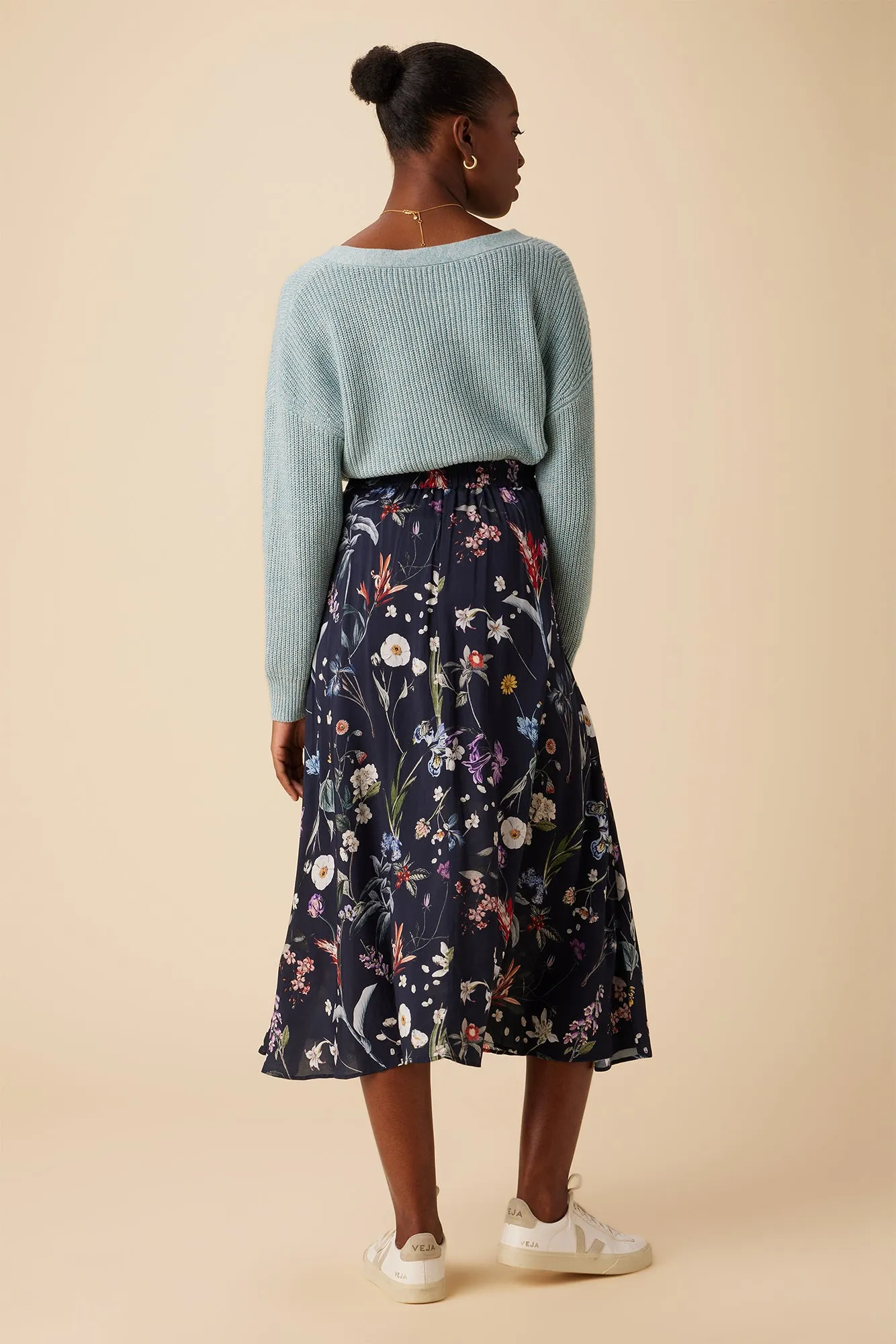 Blaze Ecovero Skirt - Gemini Navy sold by Amour Vert product image thumbnail 4