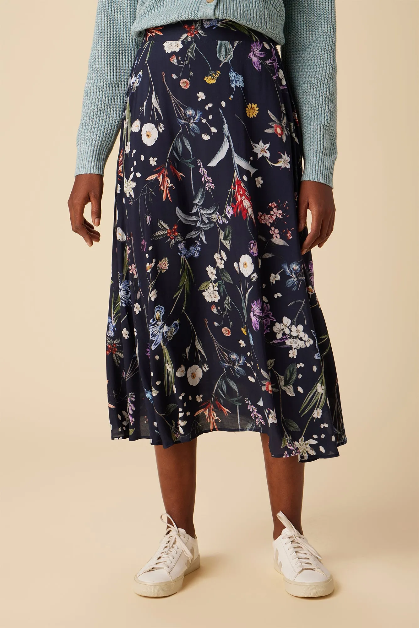 Blaze Ecovero Skirt - Gemini Navy sold by Amour Vert