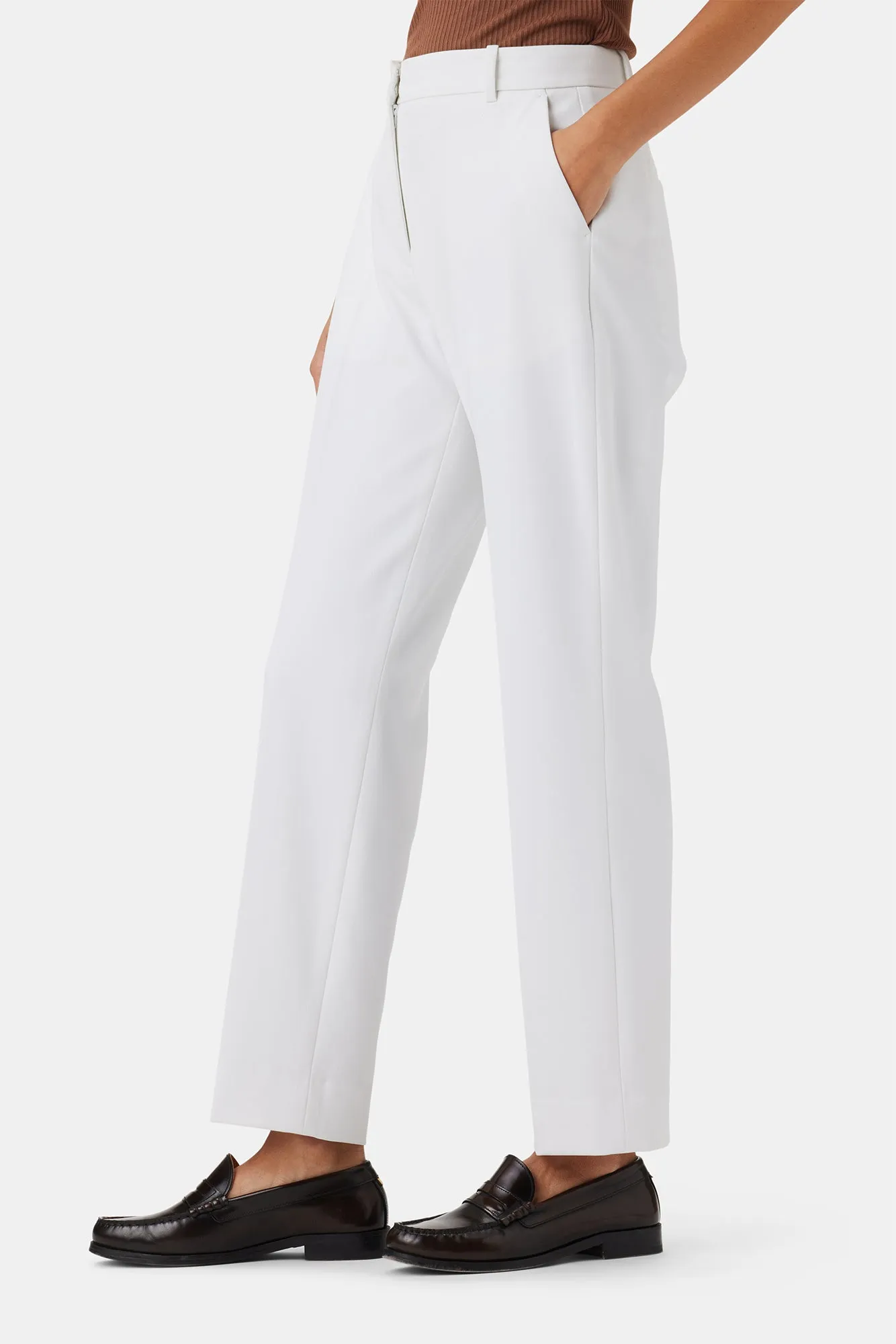 Taper Trouser - White sold by Amour Vert product image thumbnail 2