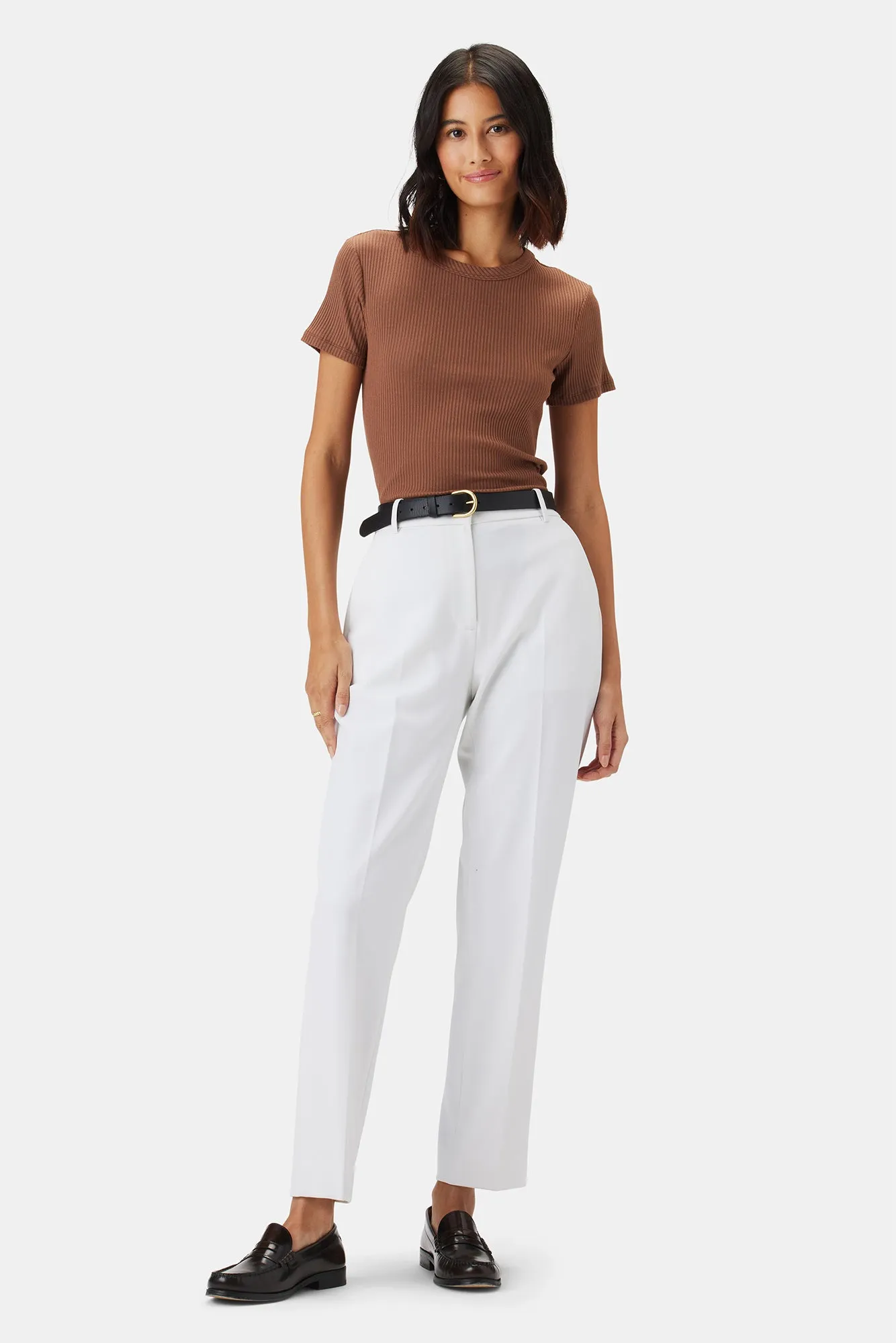 Taper Trouser - White sold by Amour Vert product image thumbnail 4