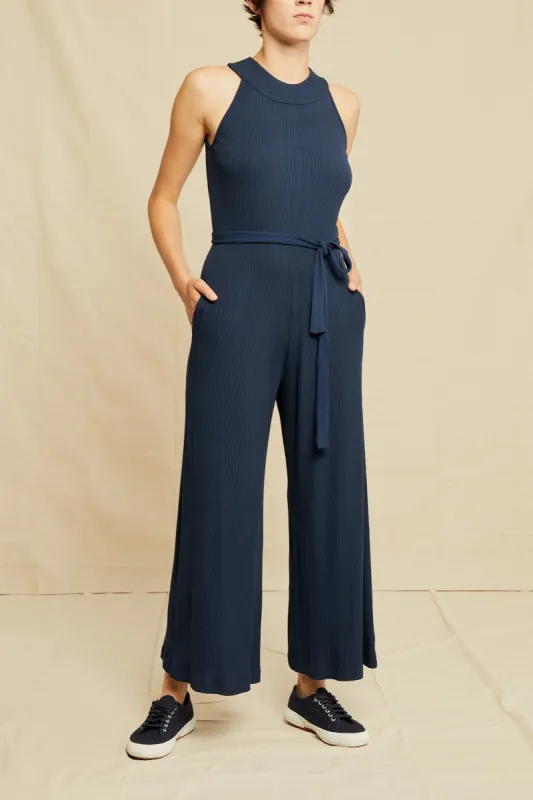 Maja Paris Rib Jumpsuit - Ocean made by Amour Vert