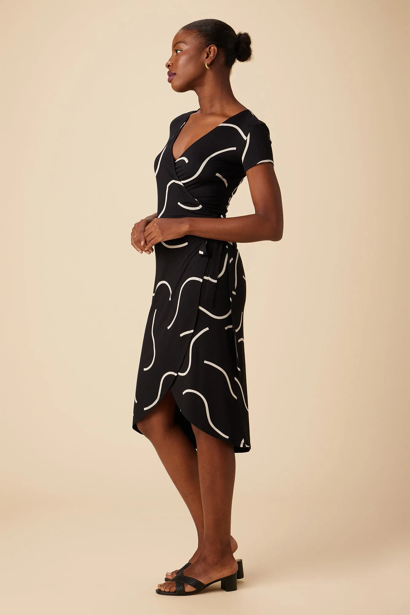 Betsyn Viscose Knit Dress - Waves sold by Amour Vert product image thumbnail 2