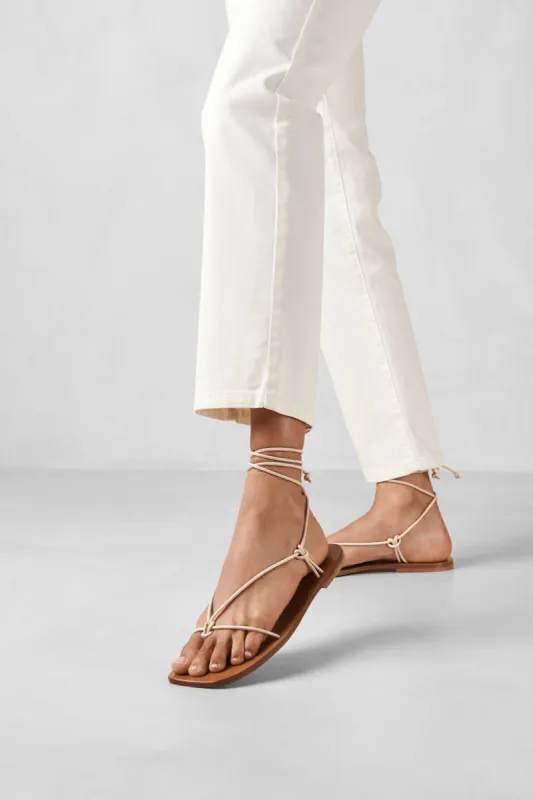Alohas Misty Sandal - Cream sold by Amour Vert