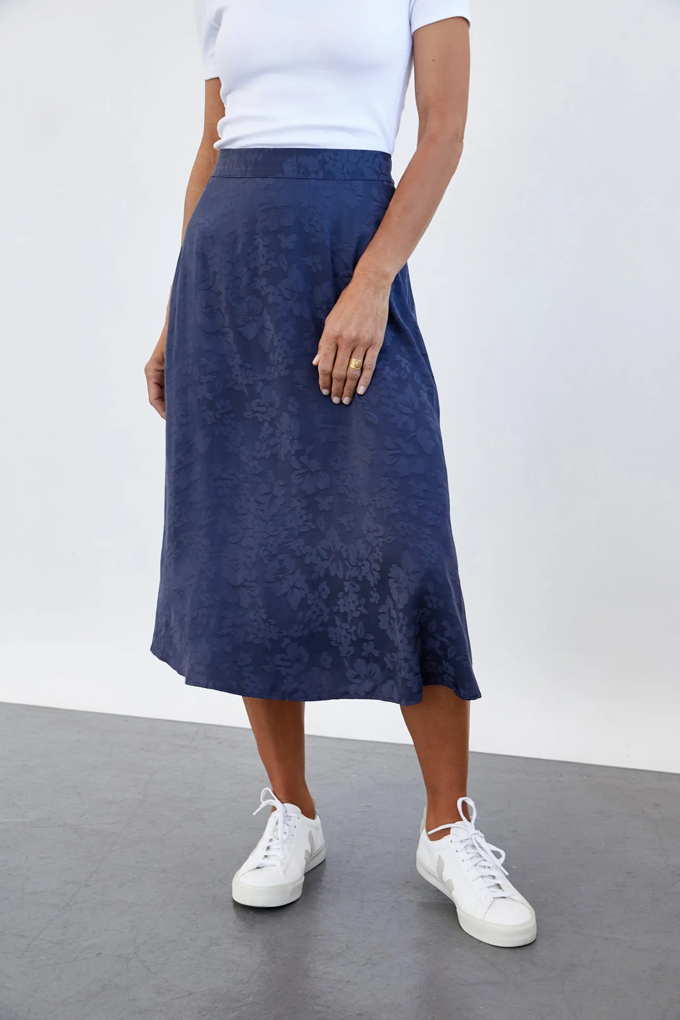 Poppy Skirt - Beryl Navy sold by Amour Vert product image thumbnail 2