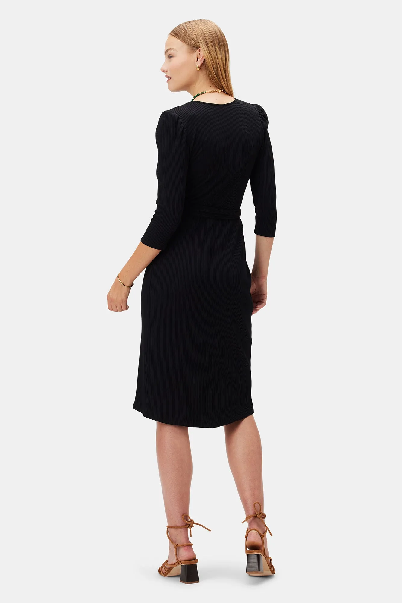 Abigail Paris Rib Dress - Black sold by Amour Vert product image thumbnail 3