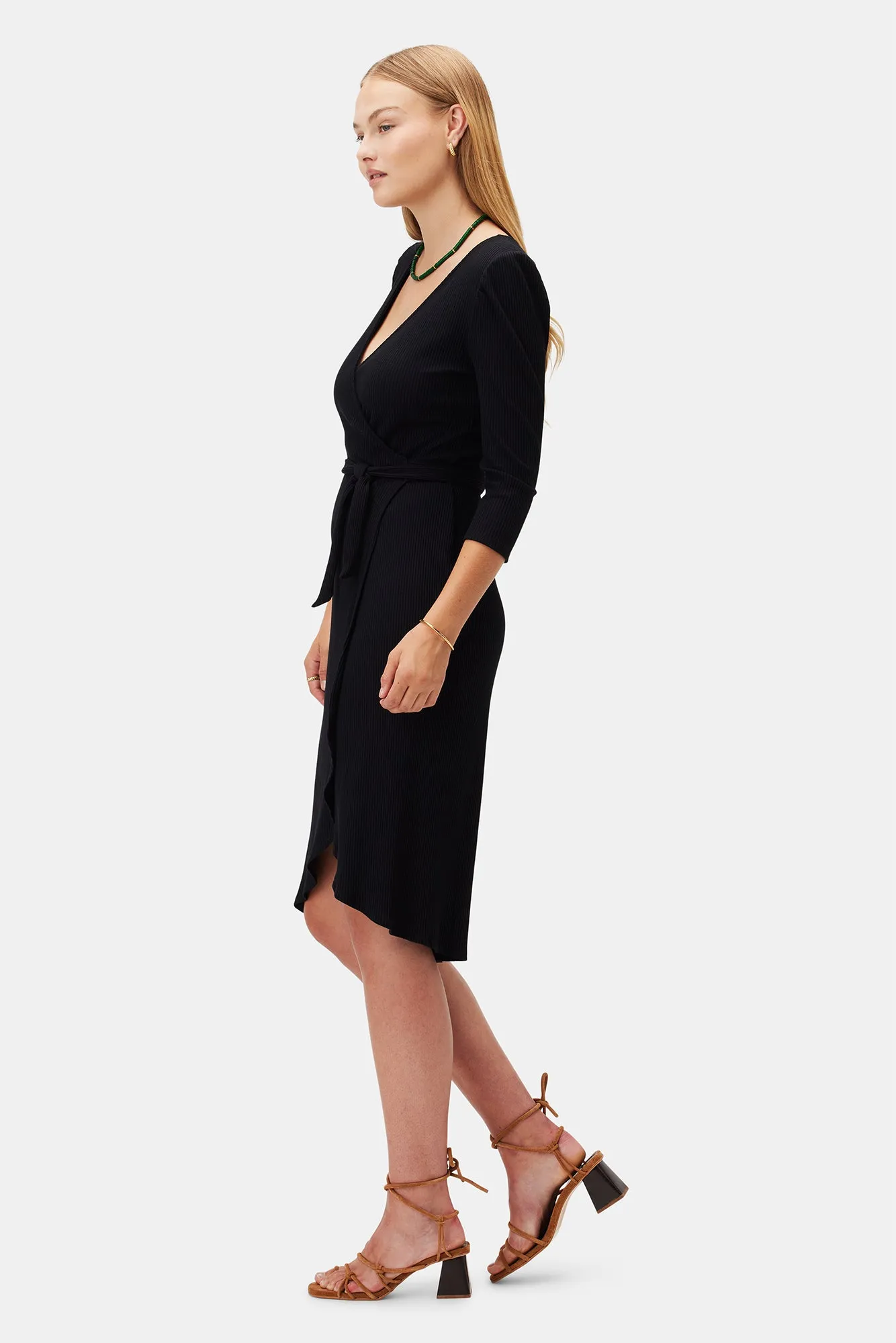 Abigail Paris Rib Dress - Black sold by Amour Vert product image thumbnail 2