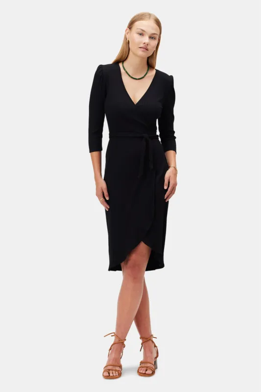 Abigail Paris Rib Dress - Black sold by Amour Vert