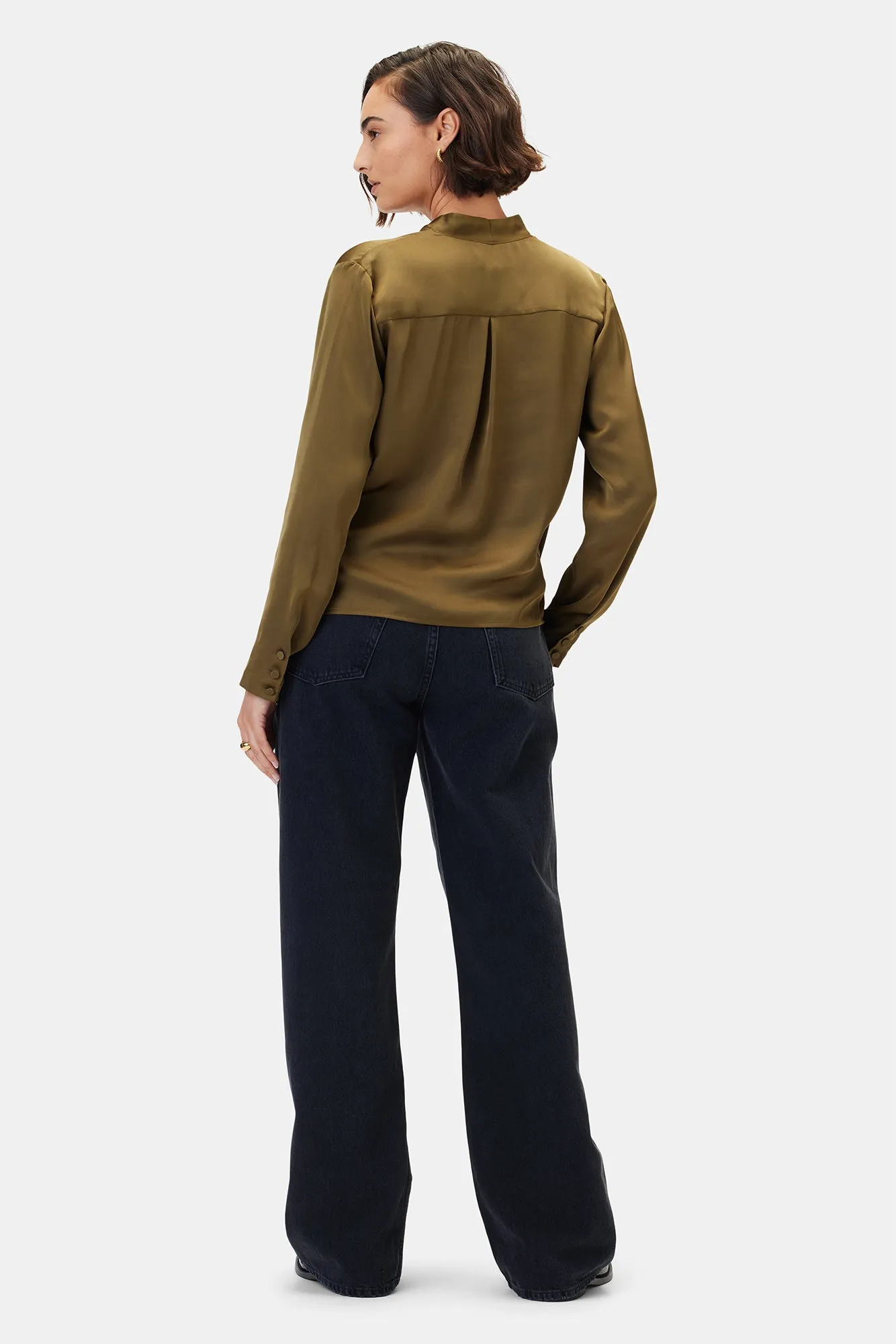 Calais Blouse - Bronzed Olive sold by Amour Vert product image thumbnail 3