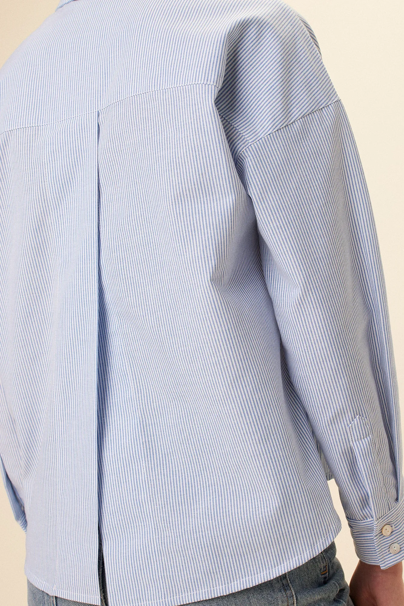 Madison Button Down - Sky White Stripe sold by Amour Vert product image thumbnail 4