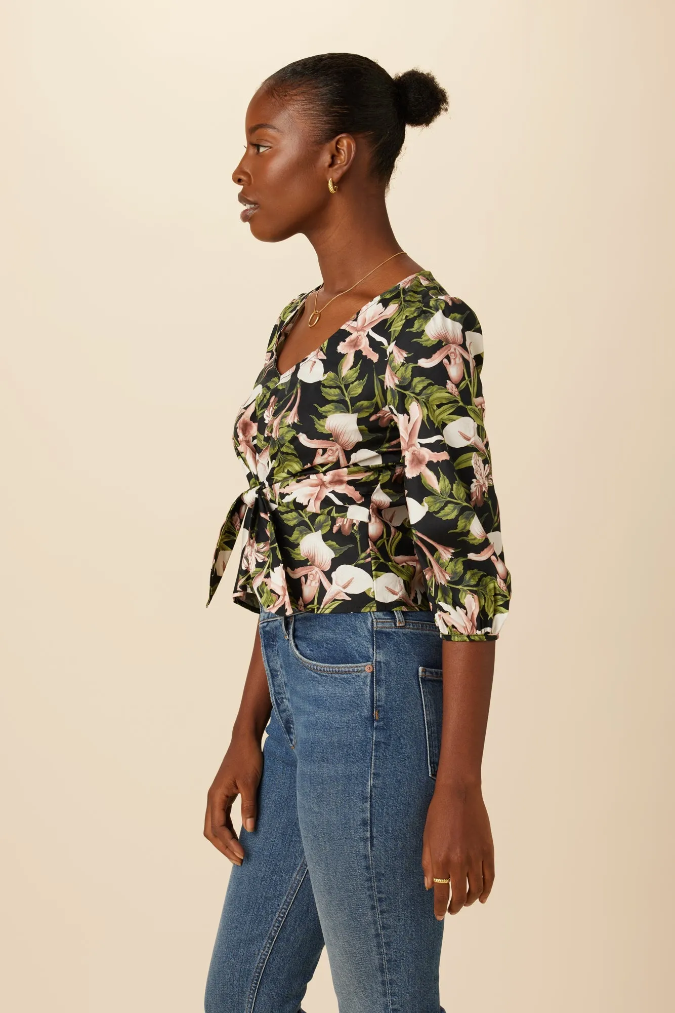 Annika Organic Cotton Blouse - Lily - ReAmour sold by Amour Vert product image thumbnail 2