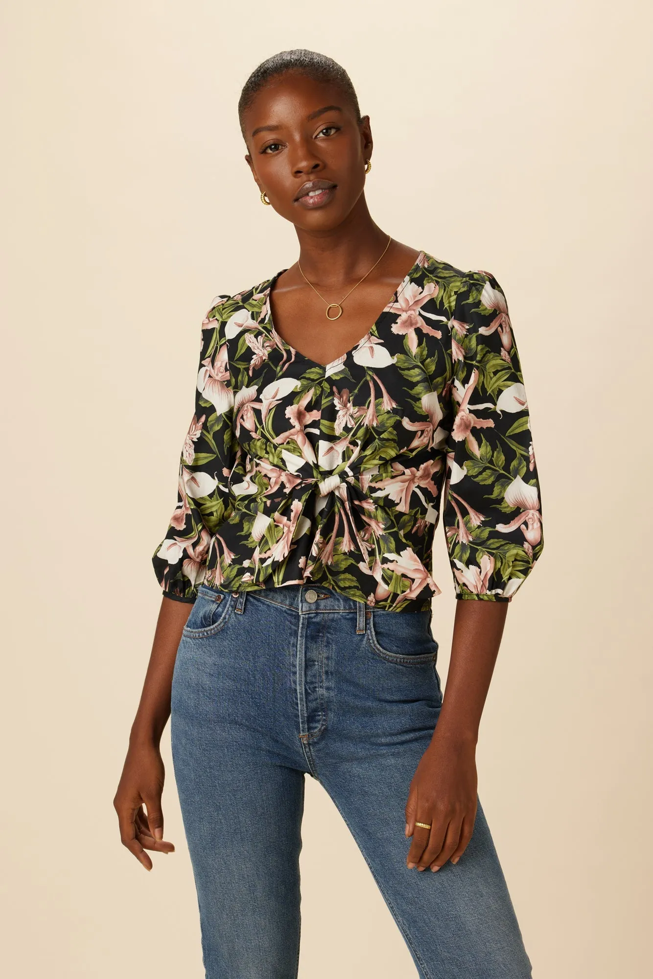 Annika Organic Cotton Blouse - Lily - ReAmour sold by Amour Vert