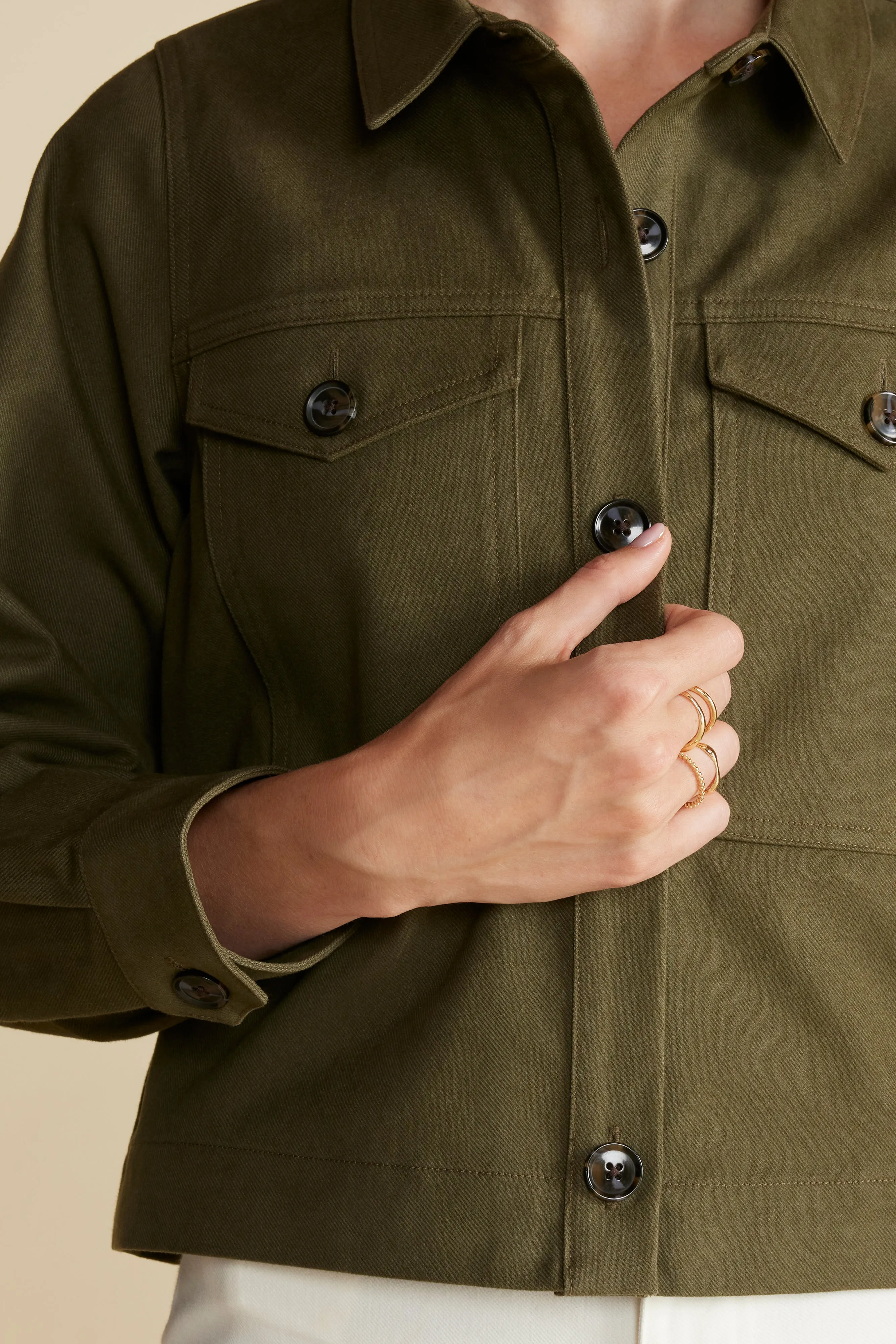 Genevieve Organic Cotton Jacket - Calla Green sold by Amour Vert product image thumbnail 2