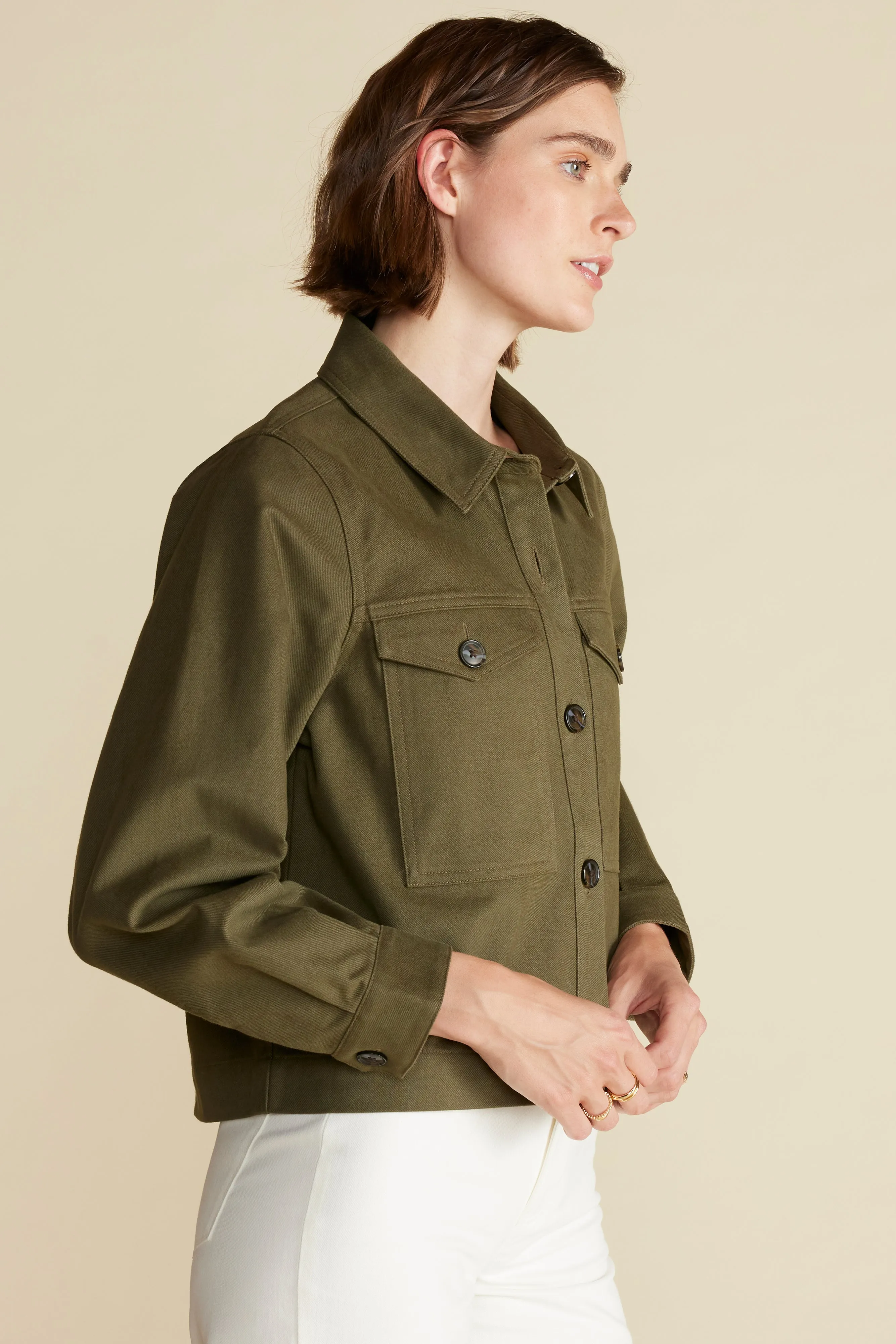 Genevieve Organic Cotton Jacket - Calla Green sold by Amour Vert product image thumbnail 4