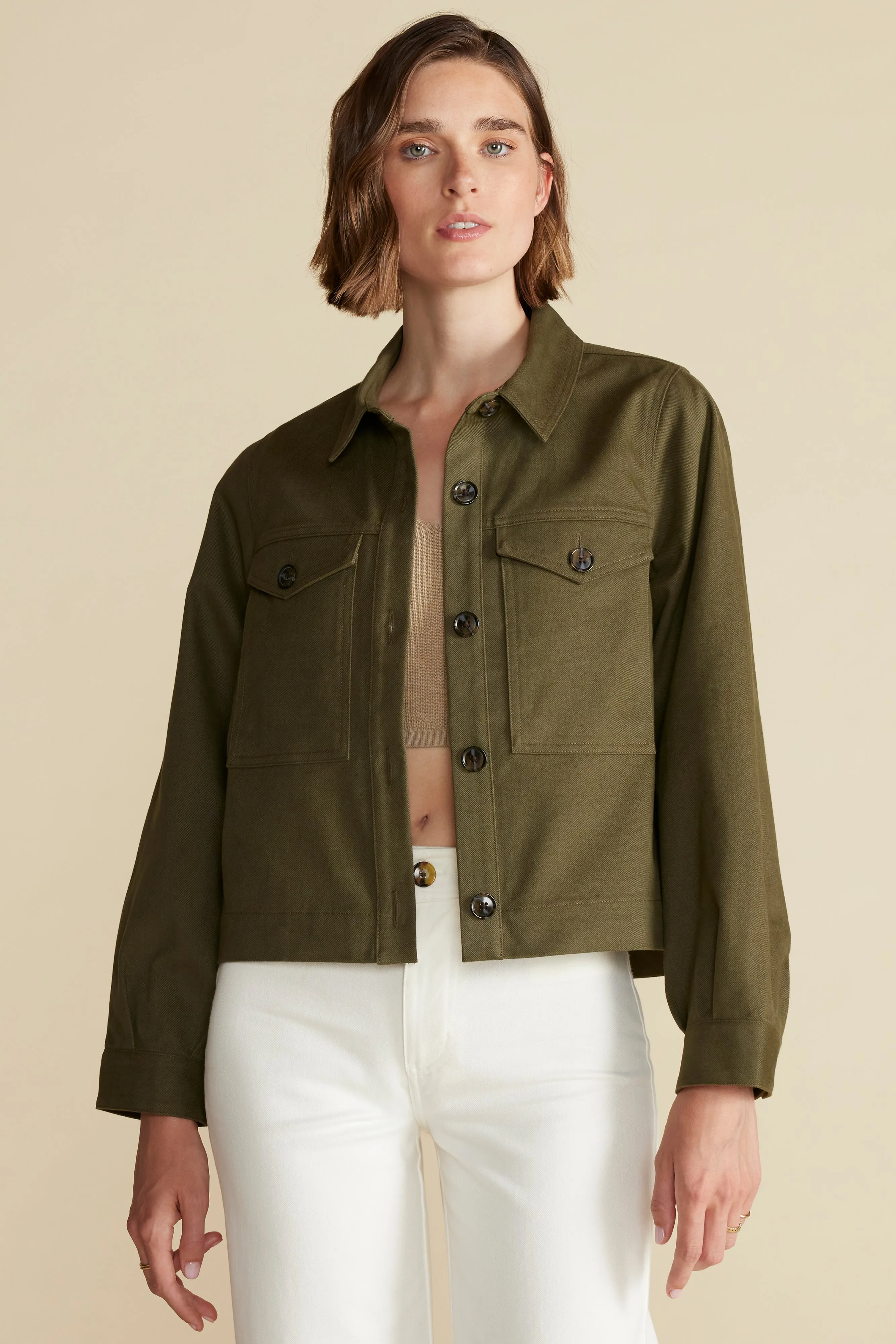 Genevieve Organic Cotton Jacket - Calla Green sold by Amour Vert product image thumbnail 3