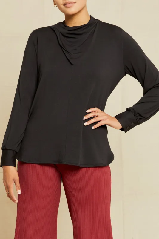 Leone Modal Top - Black sold by Amour Vert