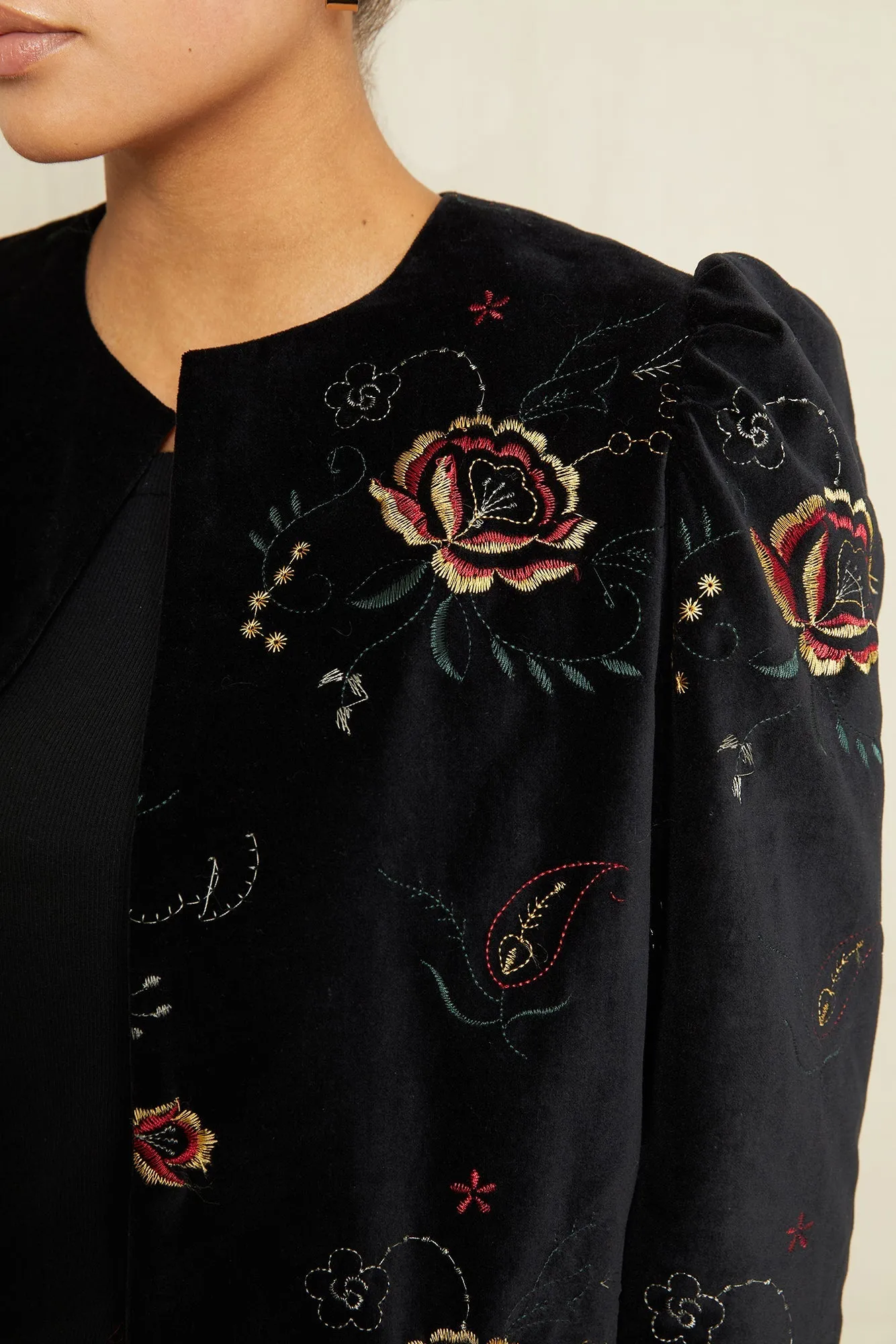 Marjorie Upcycled Jacket - Woodland Floral - ReAmour sold by Amour Vert product image thumbnail 4