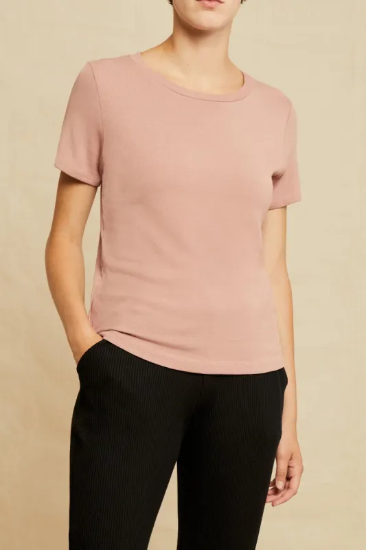 Berkeley Dream Rib Tee - Quartz sold by Amour Vert