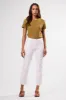 AGOLDE Kye Mid Rise Straight Crop - Sour Cream sold by Amour Vert