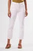 AGOLDE Kye Mid Rise Straight Crop - Sour Cream sold by Amour Vert