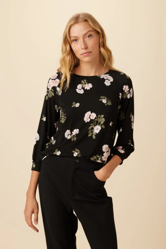Issa Viscose Knit Tee - Ladera Floral sold by Amour Vert