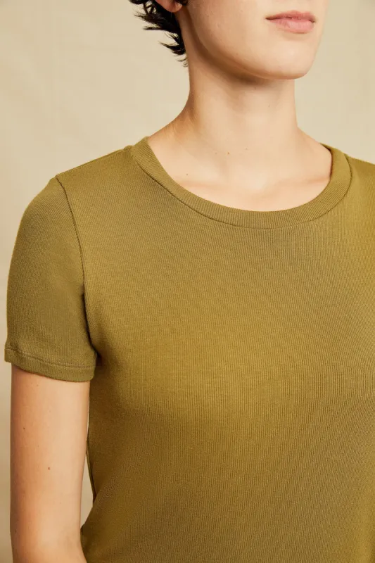Berkeley Dream Rib Tee - Matcha sold by Amour Vert