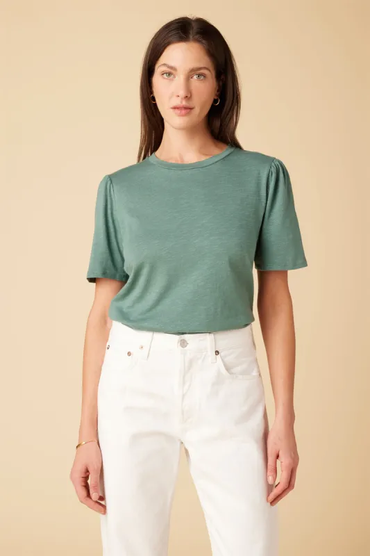 Odilia Reverie Slub Tee - Pine sold by Amour Vert