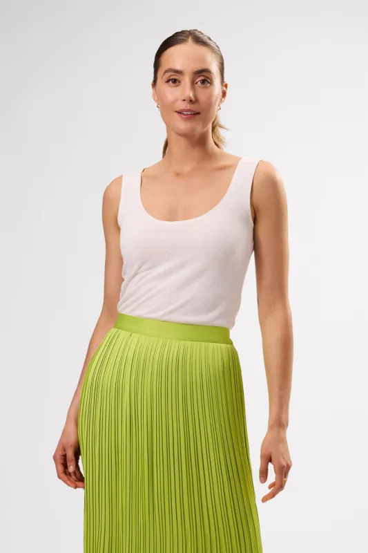 Clarisse Silk Knit Tank - Ivory sold by Amour Vert