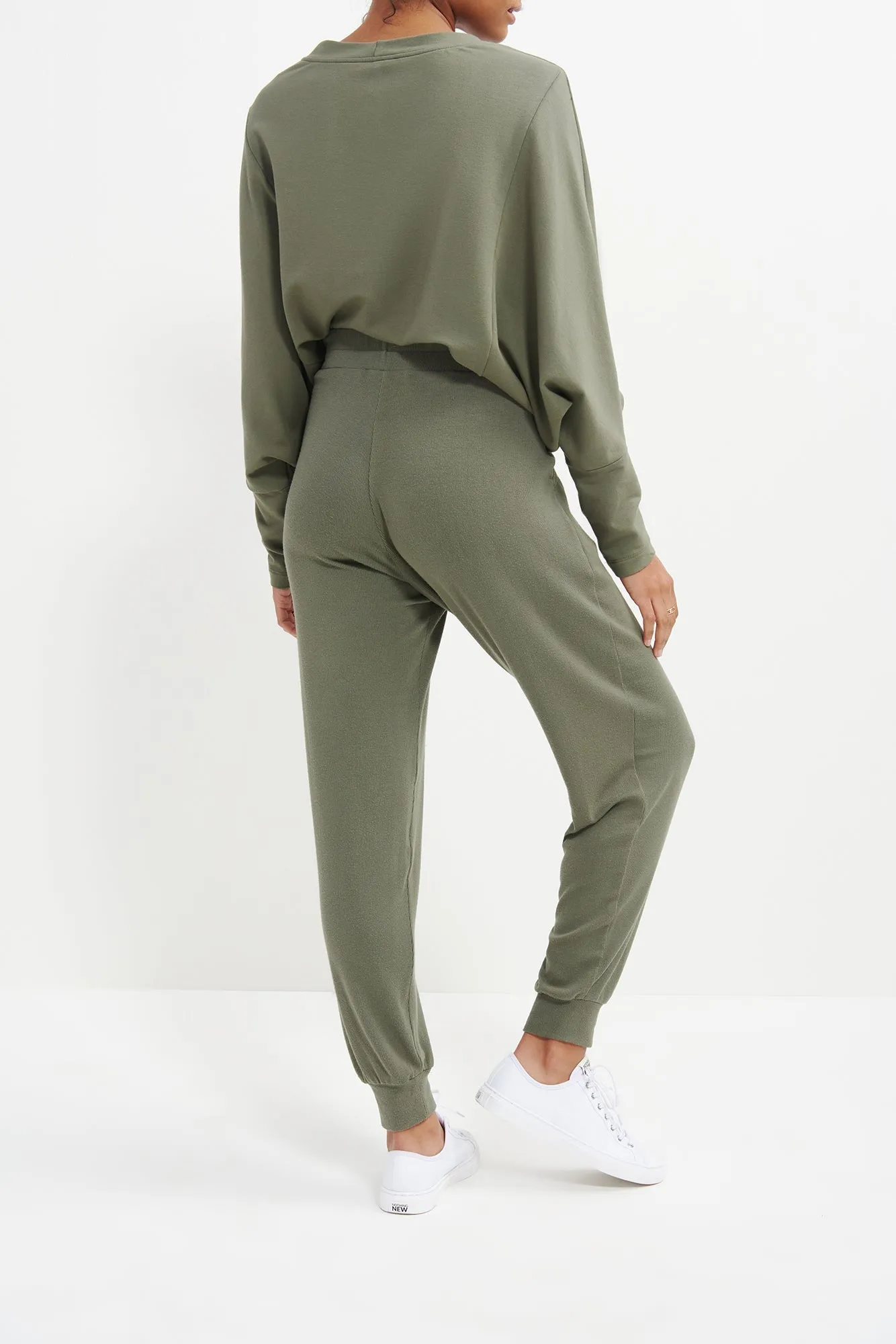 Skylar Dream Rib Joggers - Vetiver sold by Amour Vert product image thumbnail 4