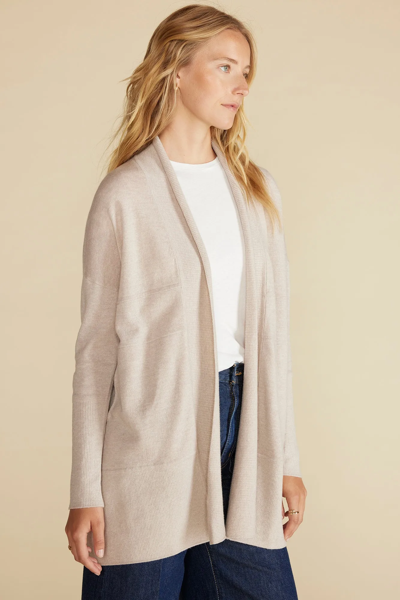 Bailey Wool Sweater Coat - Oatmeal Beige sold by Amour Vert product image thumbnail 3