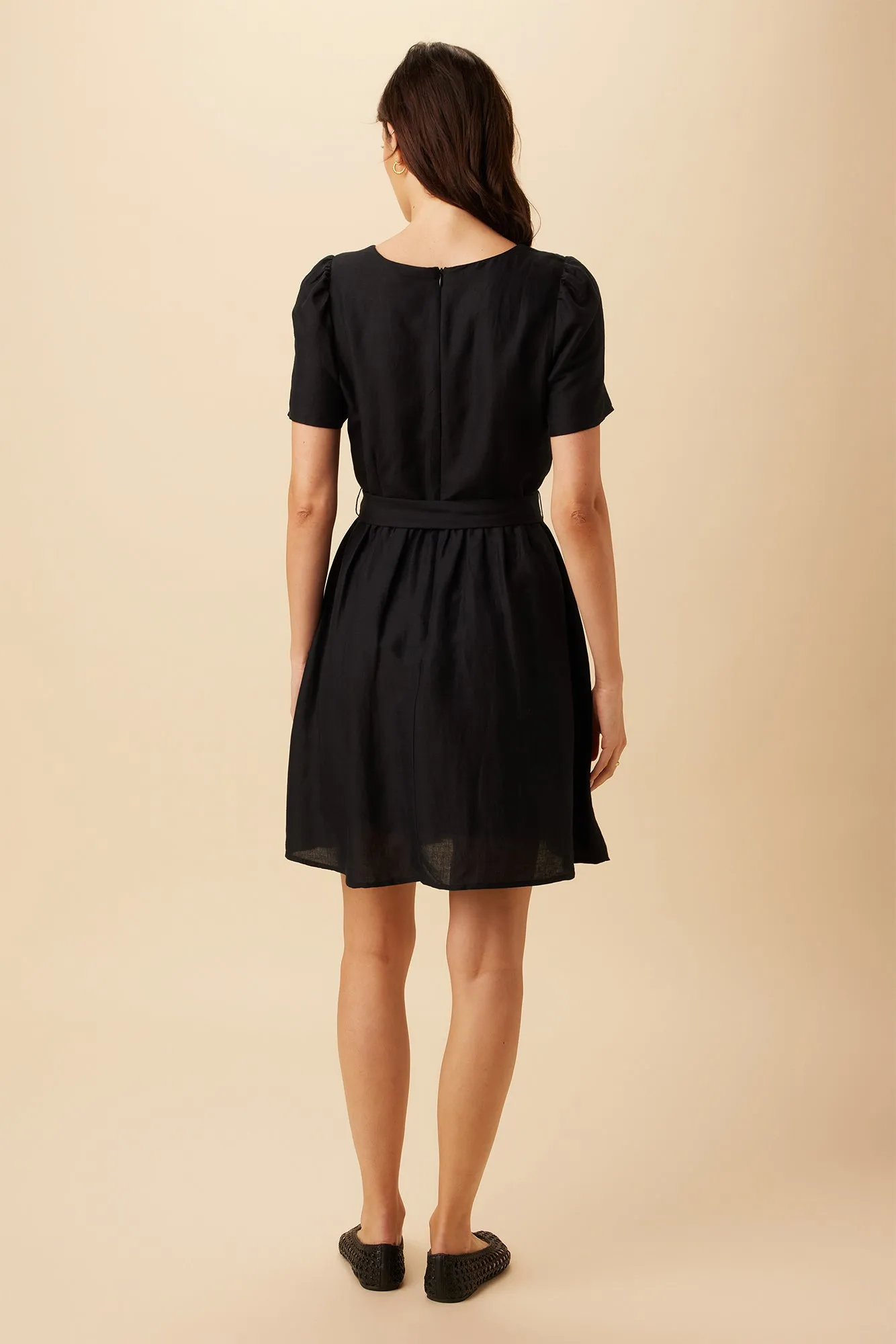 Ria Ramie Viscose Dress - Black sold by Amour Vert product image thumbnail 3