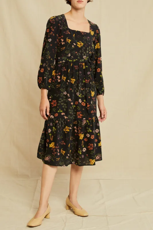 Adrienne Washable Silk Dress - Saint Germain Floral sold by Amour Vert