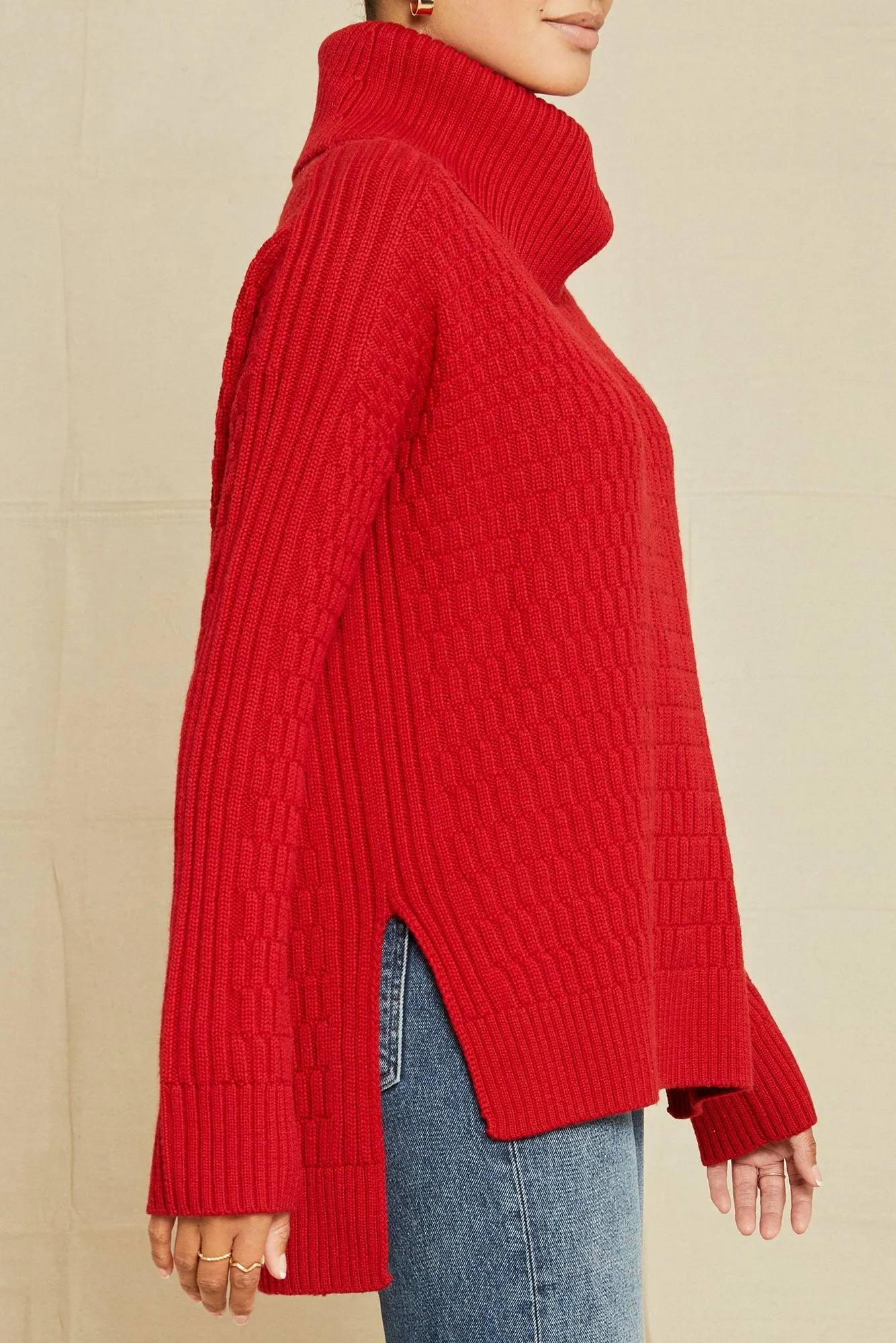 Harlow Wool Sweater - Red sold by Amour Vert product image thumbnail 2
