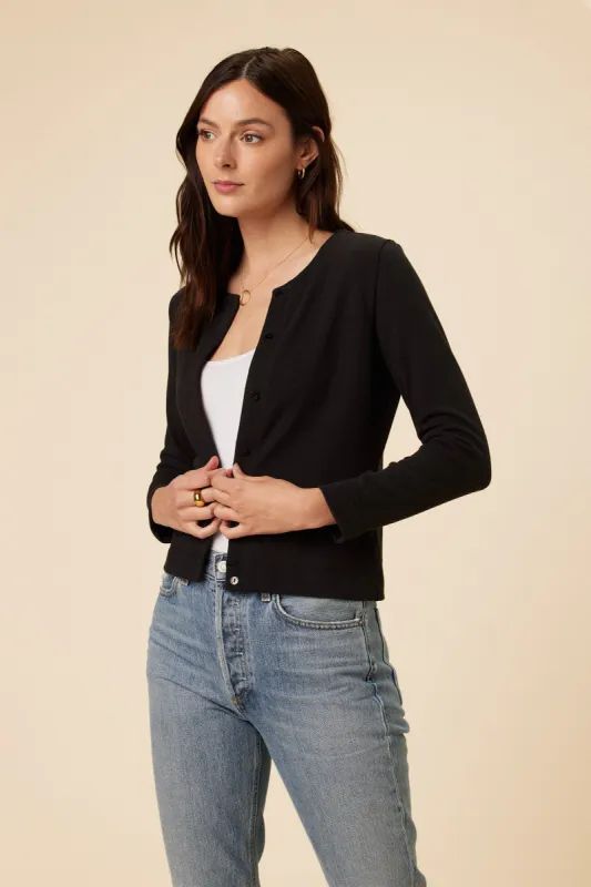 Minna Sweater Knit Cardigan - Black sold by Amour Vert